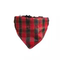 A scarf red black