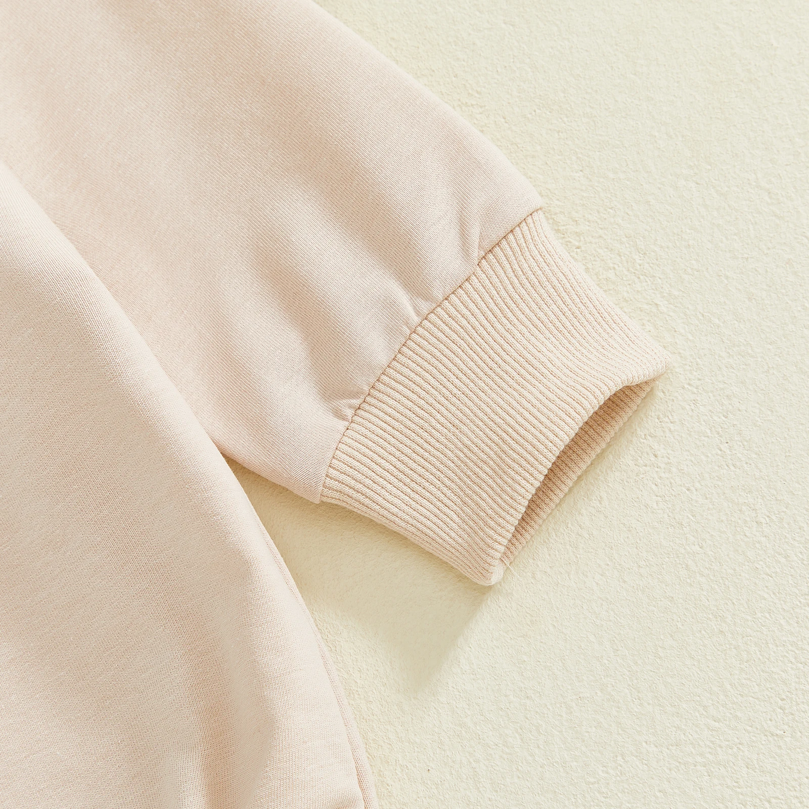 Mameluco de primavera para bebé, mono de burbuja con cuello redondo y manga larga con bordado de letras de trébol - imagen 5