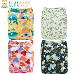 ALVABABY U Pick pañal de tela bebé ecológico con inserto microfibra