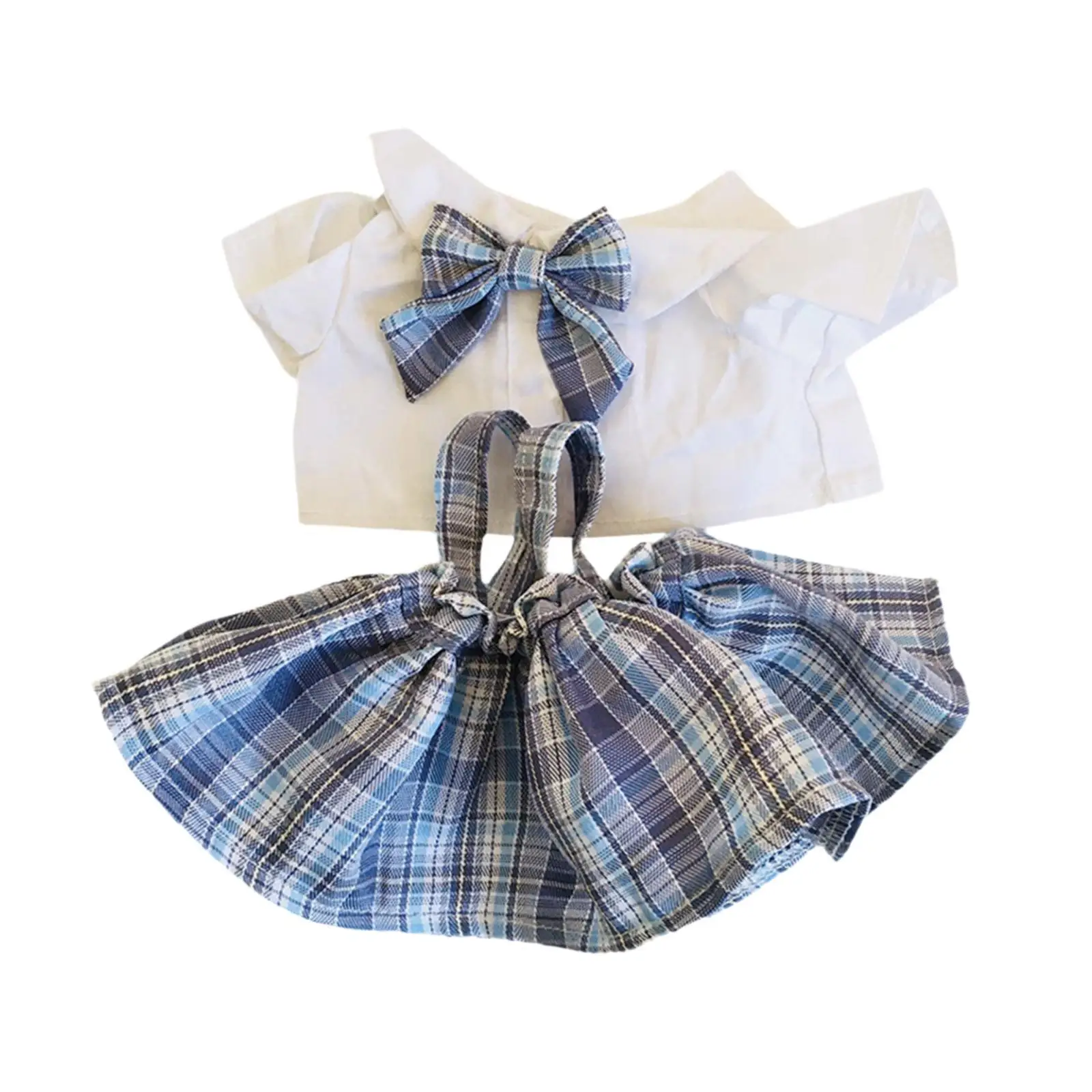 38cm Plush Doll Clothes Fashion Plush Doll Accessories Soft Dress up Stuffed Animals Clothes Doll Clothing Cartoon Doll JK Skirt