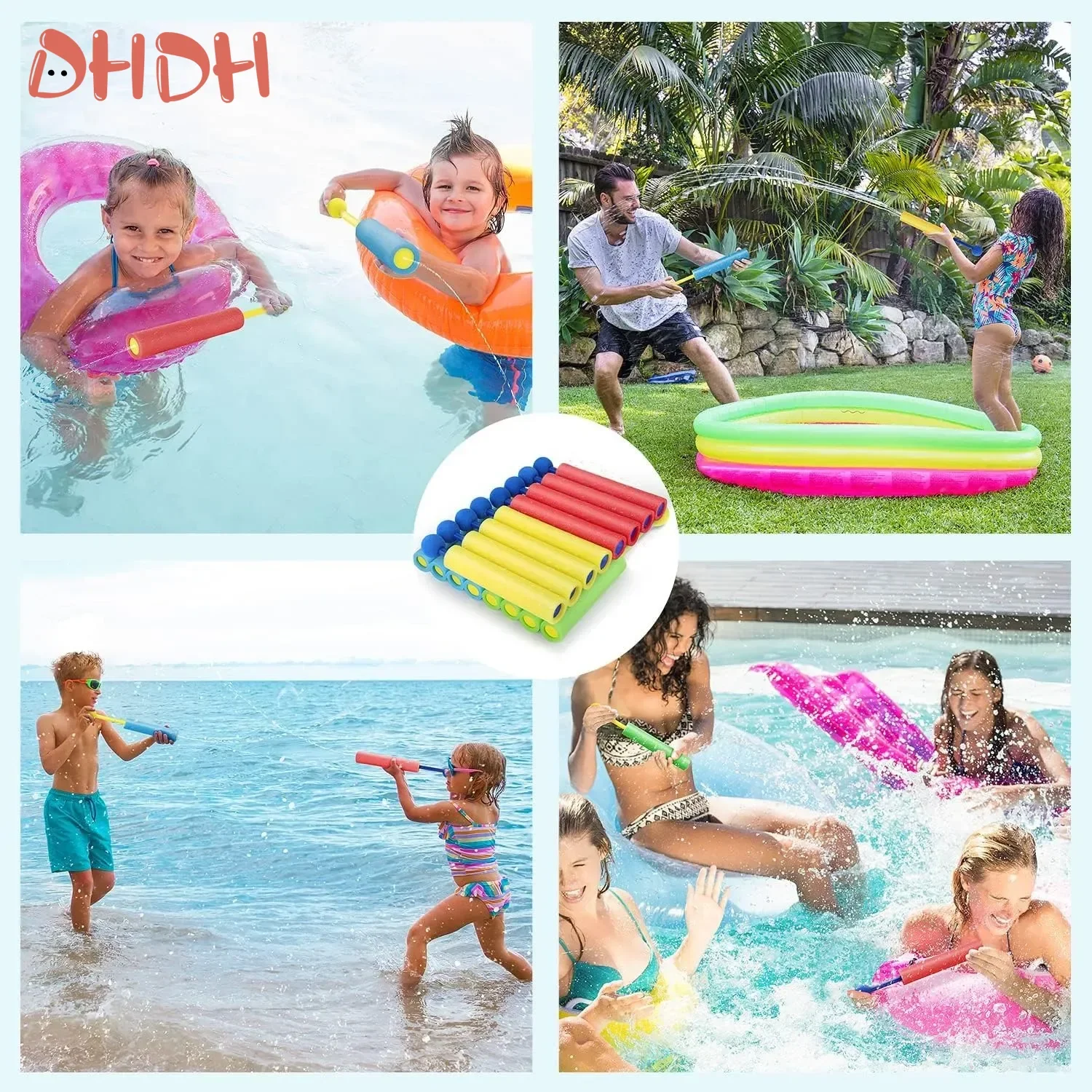 Pistola de agua con burbujas para niños – Boquilla desmontable verano - imagen 5