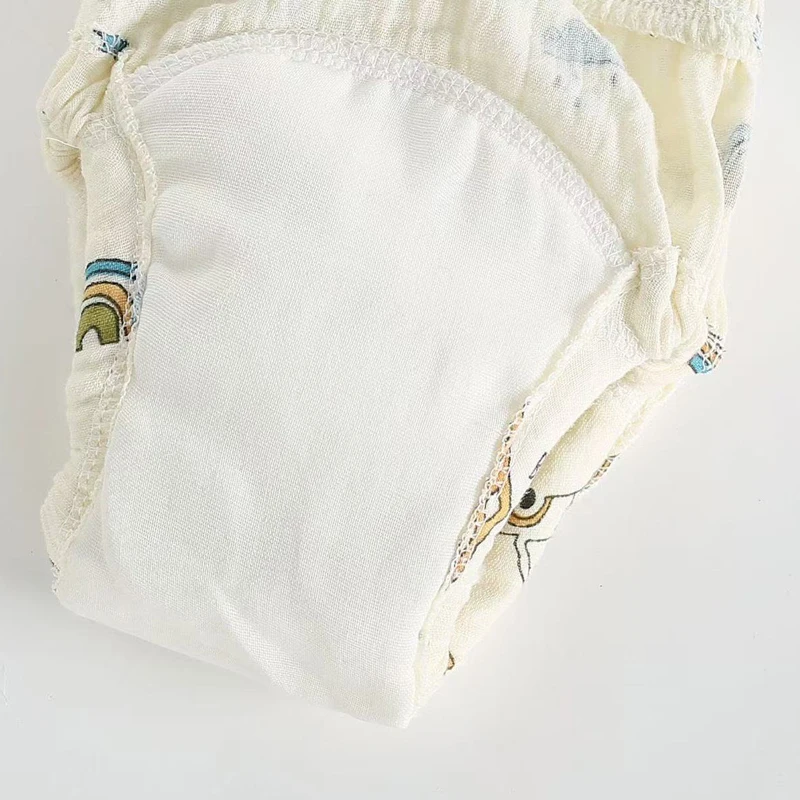 Pantalones entrenamiento bebé muselina algodón orgánico impermeables - imagen 5