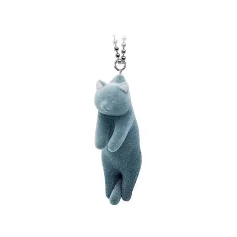 Figura de acción genuina, el primer gato colgante de felpa, Gacha, gato blanco, bolso de gato siamés, colgante