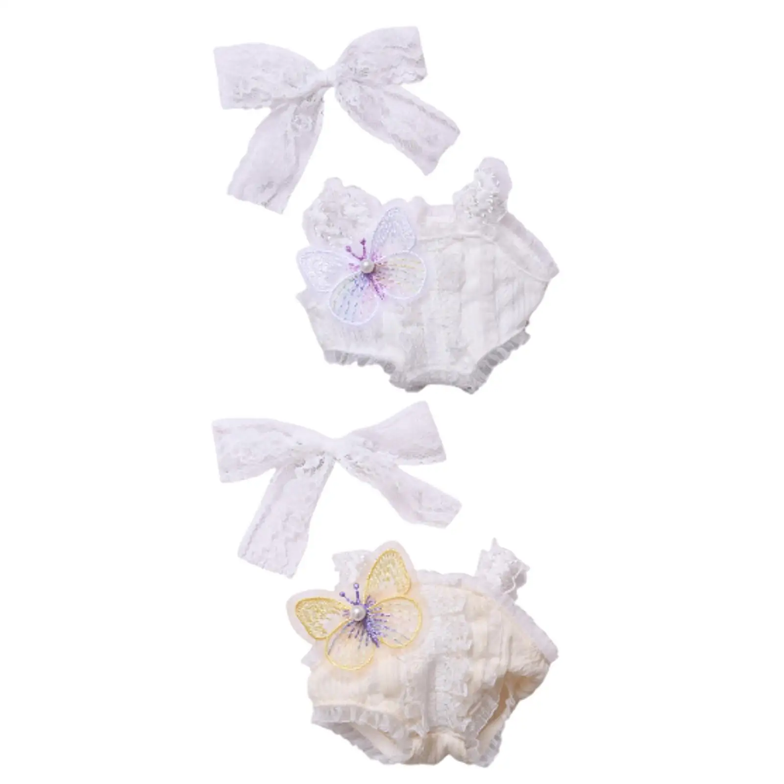 2 Pieces 15cm Doll Clothes with Bow Headdress Accessories Comfortable Cute Doll Rompers Outifits for Little Girls Age 5-7 8-10 2 Pieces 15cm Doll Clothes with Bow Headdress Accessories Comfortable Cute Doll Rompers Outifits for Little Girls Age 5-7 8-10