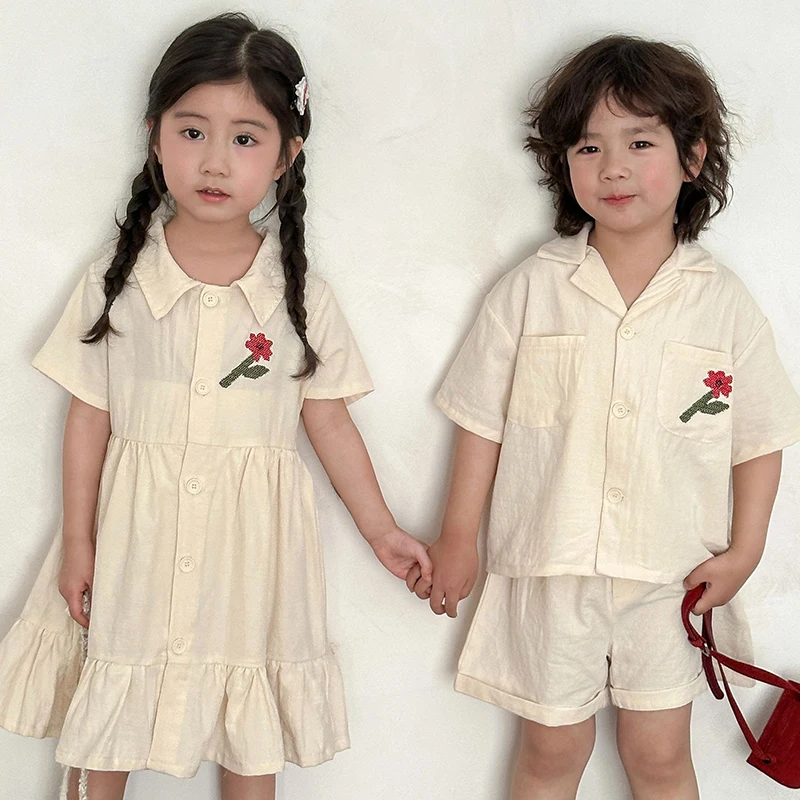 Conjunto veraniego niño camisa floral y pantalones cortos cómodos - imagen 5