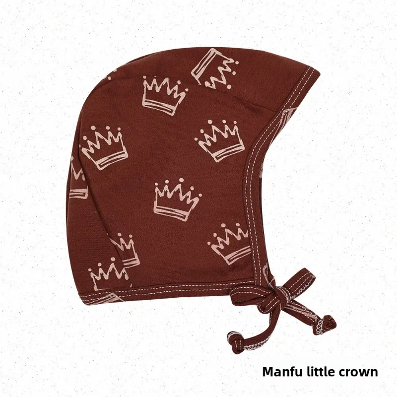 2025 nuevos sombreros con orejeras de punto para recién nacidos de otoño-invierno, transpirables que absorben el sudor, cordón ajustable, cálido a prueba de viento - imagen 5