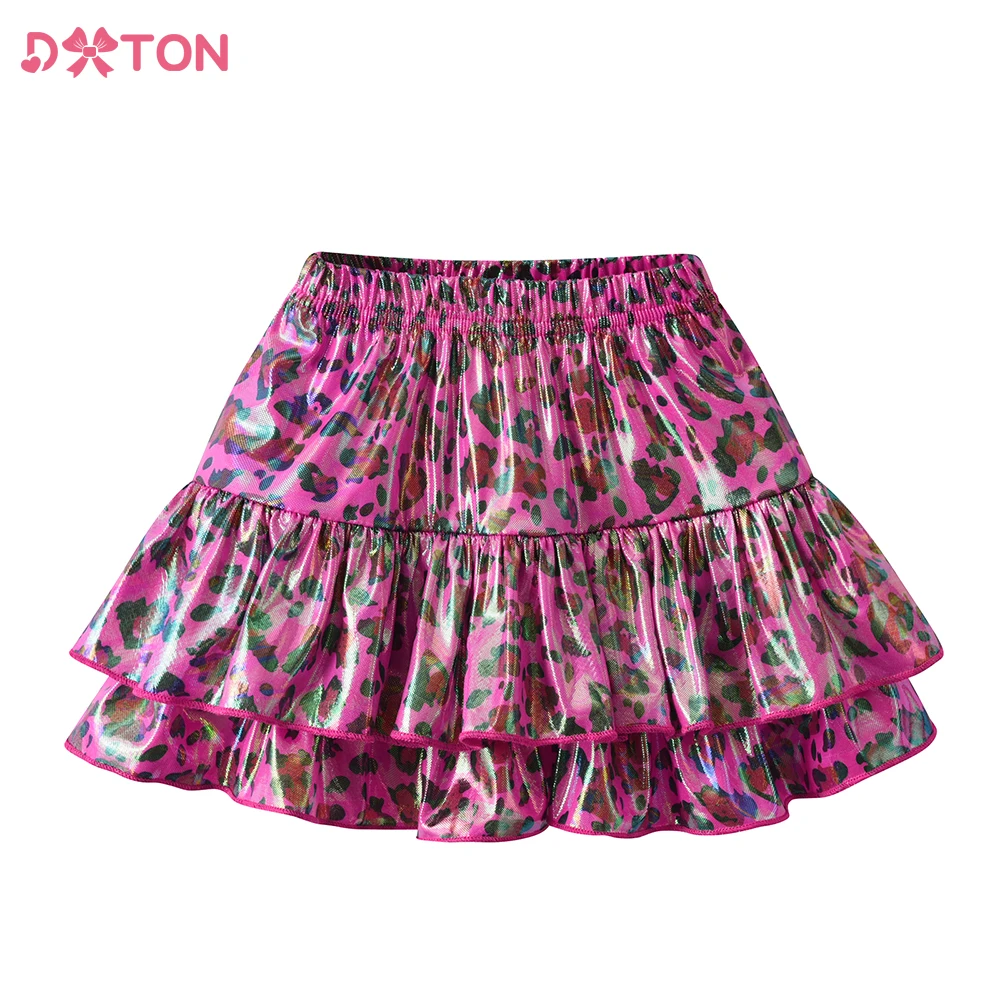 DXTON falda leopardo para niña estilo ballet veraniego
