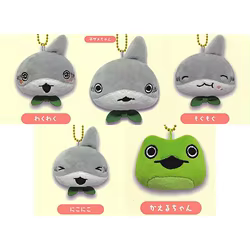 Peluche tiburón-rana verde tierno para niños – Suave y divertido