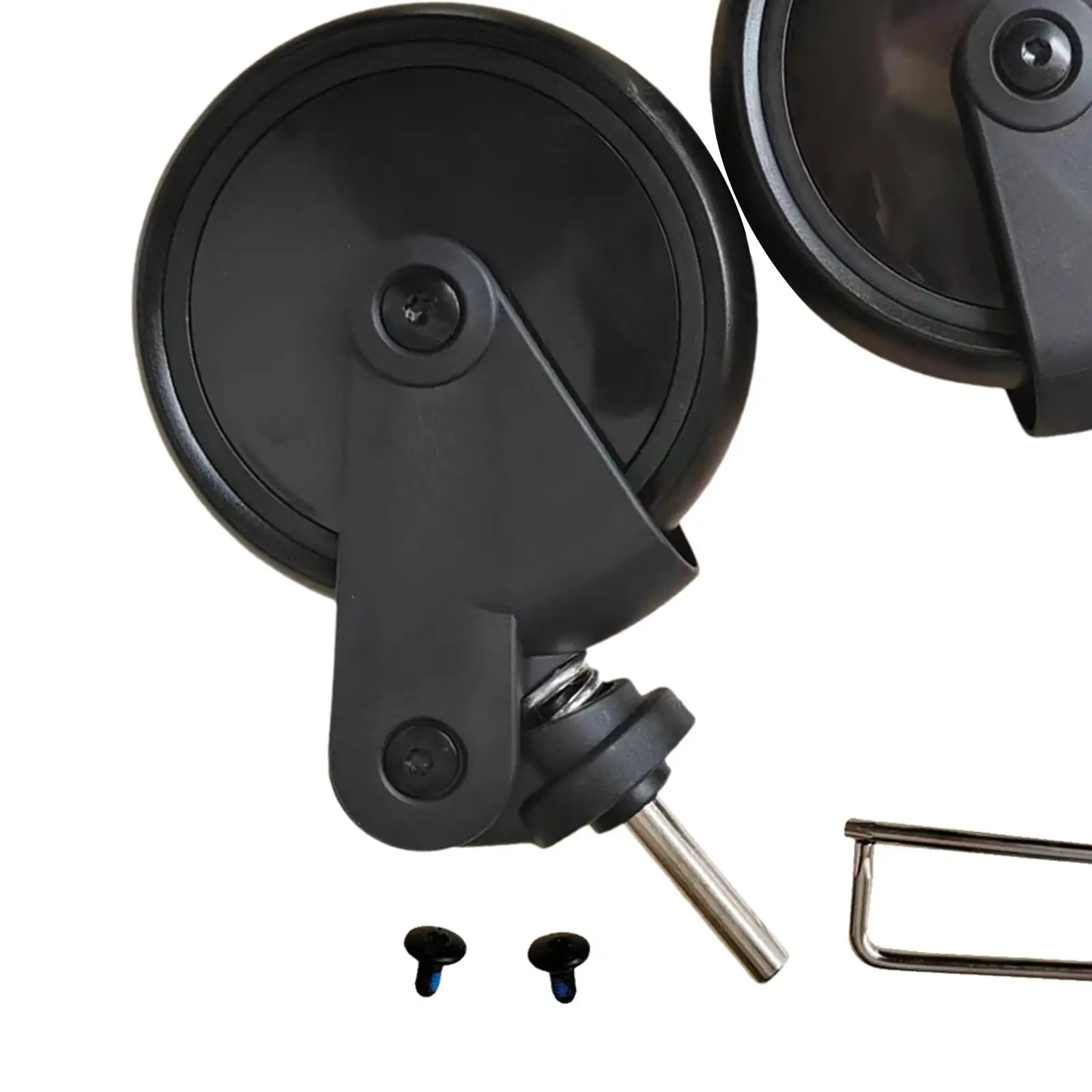 Rueda de repuesto para cochecito, reparación de cochecito, neumático práctico resistente al desgaste con llave, accesorios de tornillos - imagen 5