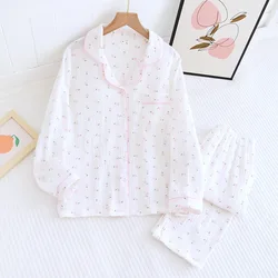 Pijama infantil de algodón gasa manga larga