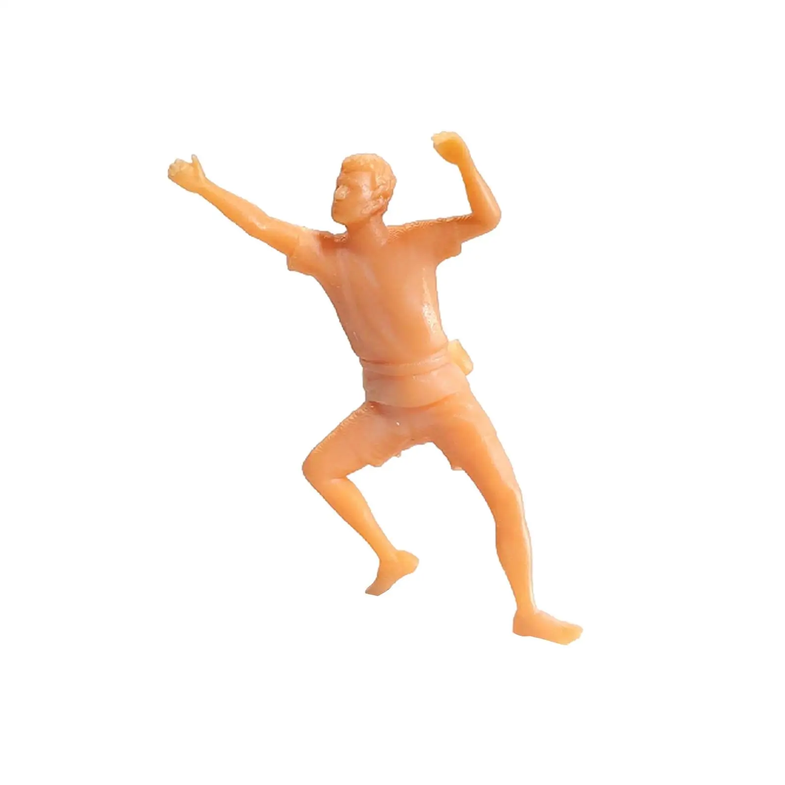 Figuras de personas trepadoras a escala 1/64, proyectos de bricolaje, escena en miniatura, adorno de escritorio, tren, ferrocarril, Dioramas, modelos, decoración de personas - imagen 3