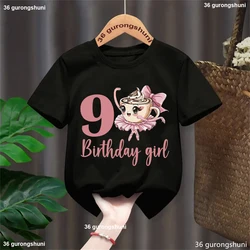 Camiseta estampada de bailarina para niña – Fresca en verano