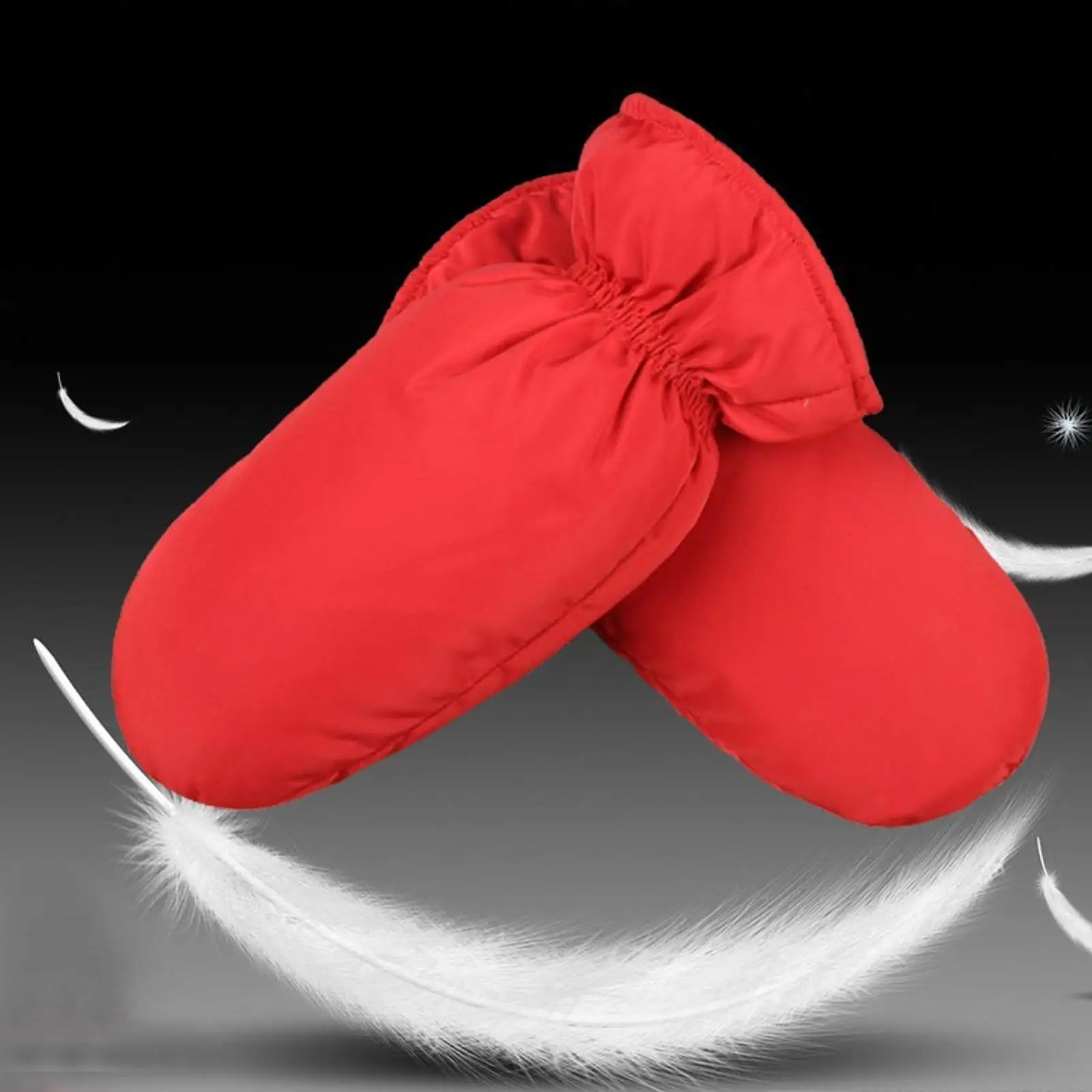 Down Mittens Winter Snow Mittens Lightweight Warm Thermal Insulated Ski Gloves Cold Weather Gloves for Running Driving Biking