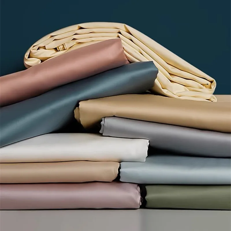 Sábana bajera de muselina de algodón suave y transpirable para bebé, Sábana de cuna para recién nacido, sábana de satén de Color sólido, Sábana plana para cuna de bebé - imagen 4