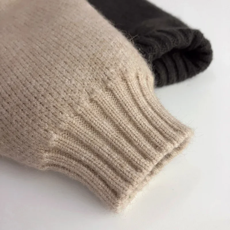 Suéter invierno niños estilo coreano punto retales Milangel - imagen 5