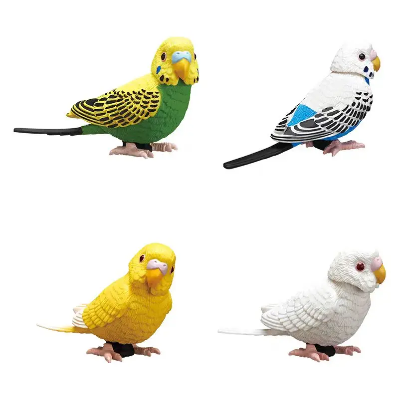 Genuino grupo de loros móvil simulado succión magnética Vertical pájaro adorno en forma de Animal Gacha - imagen 2