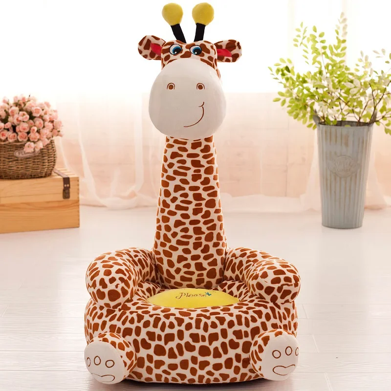 Sofá infantil con forma de jirafa – Sillón acolchado para niños - imagen 4