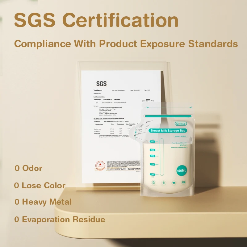 MAMIJOY 100 Uds 150ML bolsa de almacenamiento de leche materna desechable de pequeña capacidad bolsa de almacenamiento de leche congelada bolsas de alimentación seguras sin BPA - imagen 4