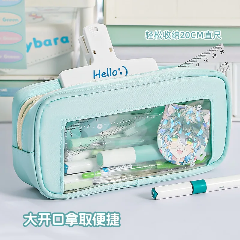 Estuche escolar con ventana para organizar lápices infantil - imagen 2