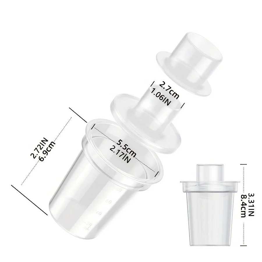 4/6 cajas portátiles de leche en polvo para bebés con capacidad de 80 ml. Contenedor de leche en polvo Outing. Compartimento de leche en polvo para bebés para recién nacidos. - imagen 3