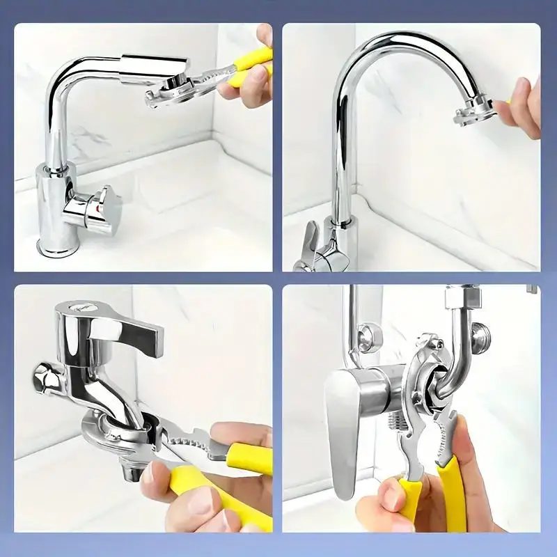 Llave ajustable para instalar y retirar grifos