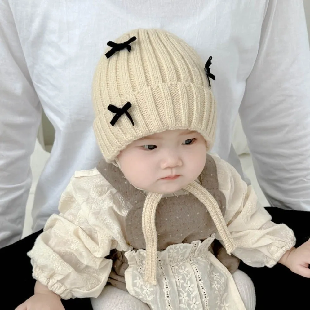 Nuevo Jersey de punto, gorro cálido a prueba de frío, gorro tejido con lazo a prueba de viento, gorro para deportes al aire libre