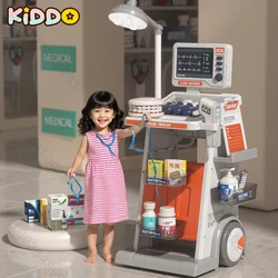 Kit médico simulado para niños, escritorio médico para dentista, modelo de inyección de relleno Dental ECG, carrito médico para jugar en casa, juguete