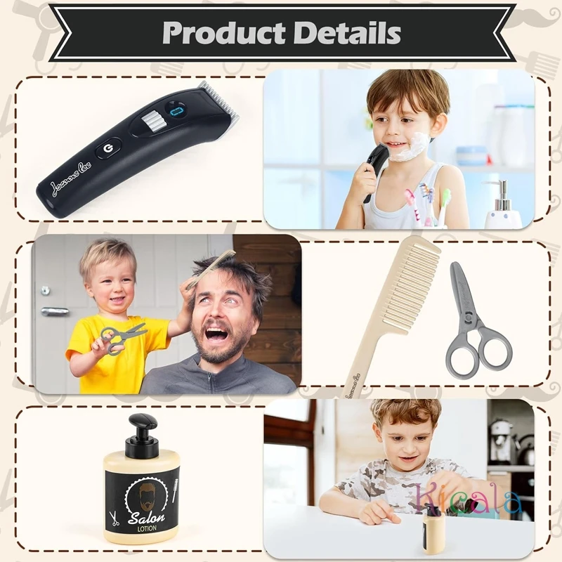 Juego de peluquería infantil con corte y afeitado +3 años - imagen 5