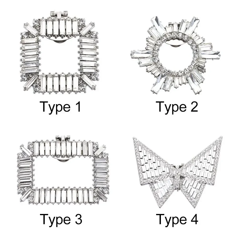 Clips brillantes para zapatos de novia – Adornos de tacón alto - imagen 4