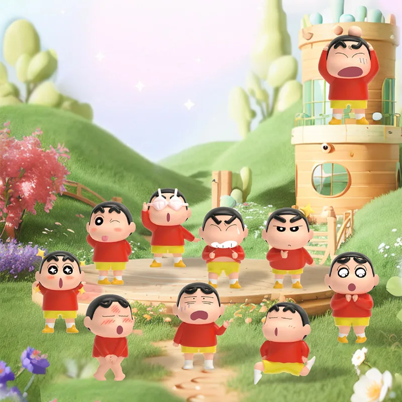 JANDOOM Original Figura de anime Crayon Shin-Chan serie divertida mini - imagen 3