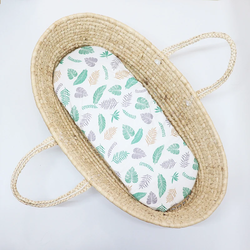 Sábana ajustable de algodón para bebé de 82x41cm, funda de colchón suave y transpirable para recién nacido, funda para cambiador de 32x16 pulgadas para niño y niña - imagen 4