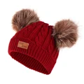 brown pom ball red