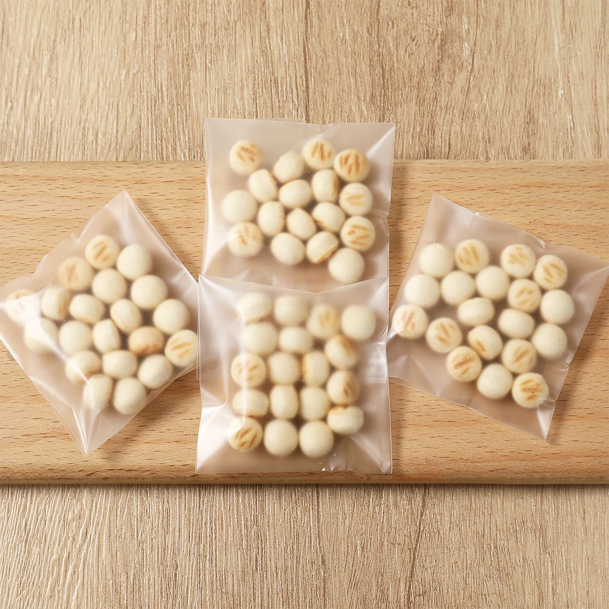 100 Uds. Bolsas Opp esmeriladas, bolsa autoadhesiva transparente, bolsas de almacenamiento de galletas y dulces hechas a mano para fiesta de cumpleaños, embalaje de regalo DIY - imagen 5