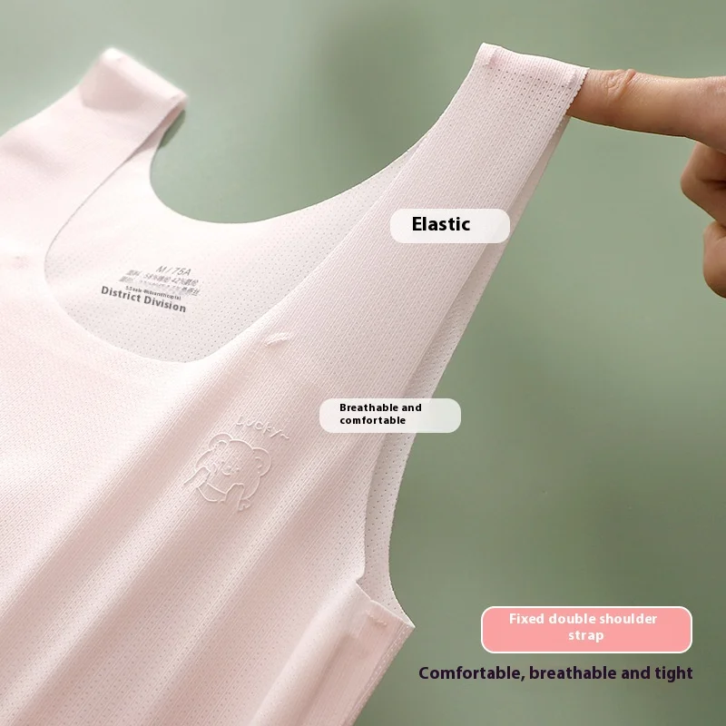 Sujetador para niñas verano tipo top transpirable de algodón suave - imagen 4