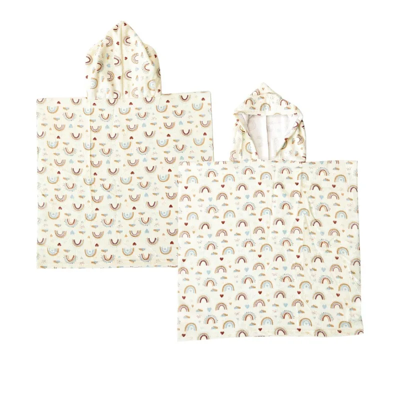 Toalla con capucha para niños de microfibra poncho estampado playa - imagen 5