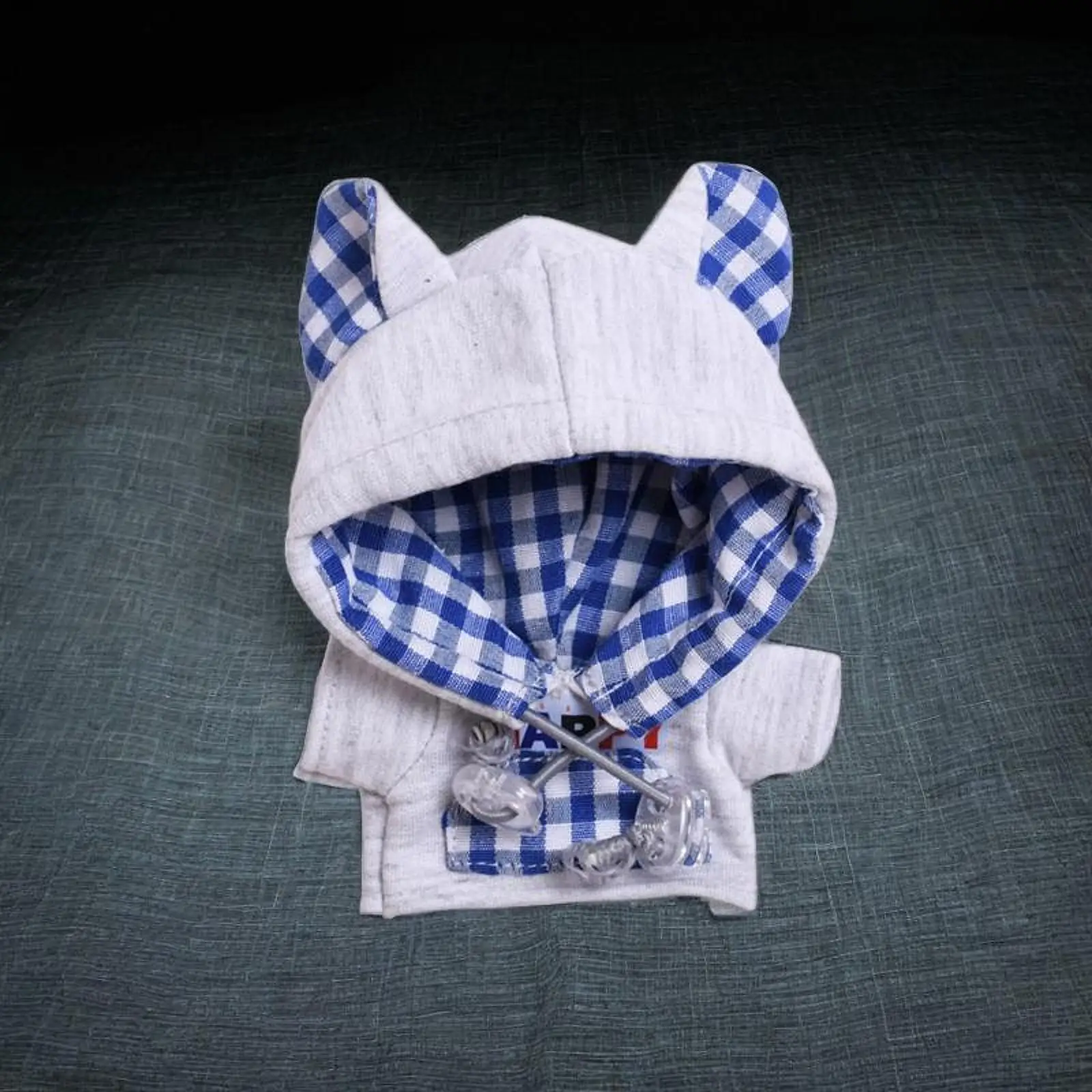 15/17cm Doll Clothes Hooded Sweatshirt Costumes Soft Stylish DIY Plush Doll Accessories Dress up Cartoon Doll Costume for Kids