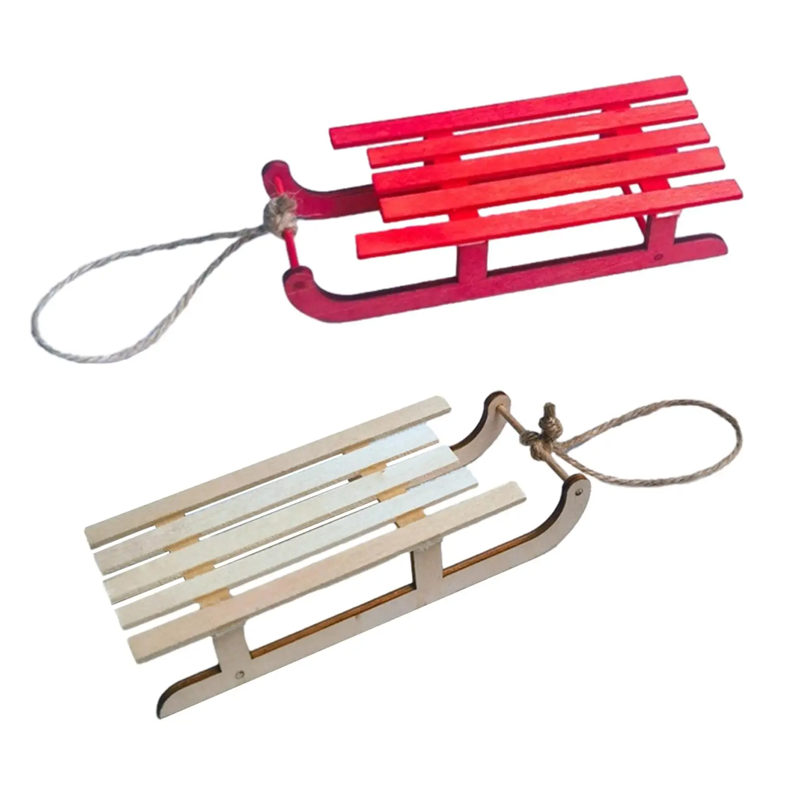 Modelo de escena de nieve de casa de muñecas 1:12, artesanía de trineo de madera, miniaturas DIY, juguete decorativo para exteriores, accesorios de adorno de Micro paisaje