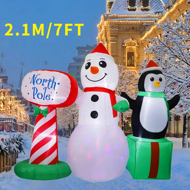 Decoración navideña con luces LED, juguetes inflables para interiores, modelo inflable para exteriores, accesorios de Navidad, regalo de fiesta de año nuevo, decoración de jardín - imagen 5