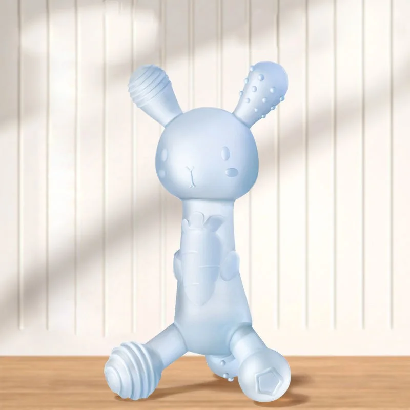 Mordedor de conejo para niños, accesorios de fotografía, especial para molares, no daña los dientes, hecho de silicona de calidad alimentaria, - imagen 3