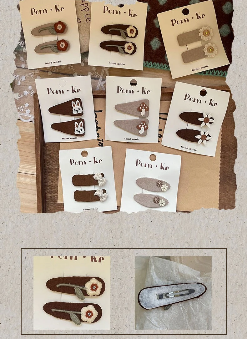 Pinza bordada bosque coreano