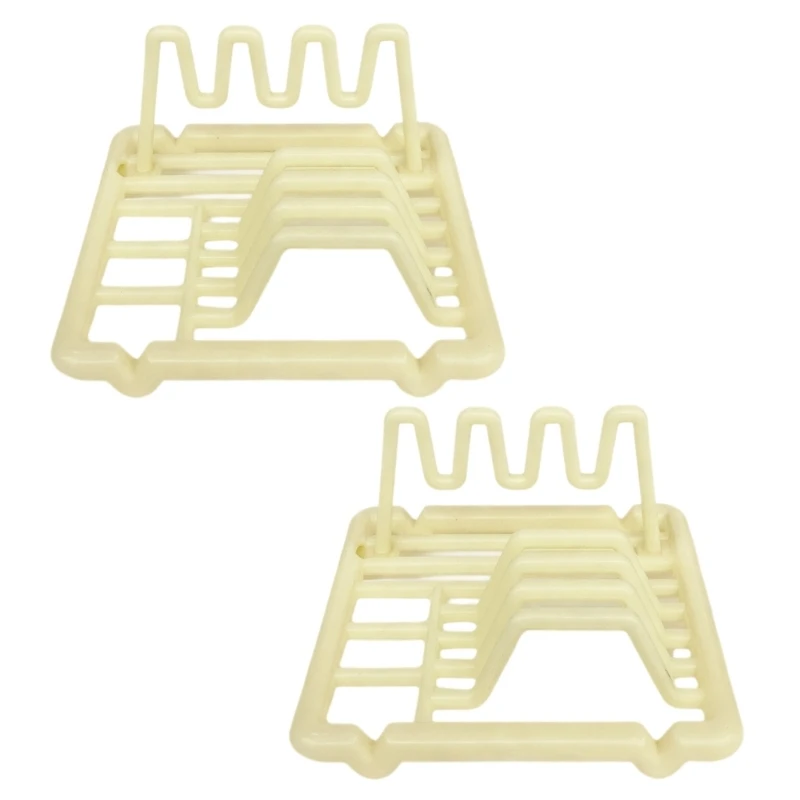 R6FD-estante para platos en miniatura a escala 1/12, figura de modelo de plástico, casa de muñecas, accesorio de cocina para modelo artesanal, proyecto, exhibición de escena - imagen 2