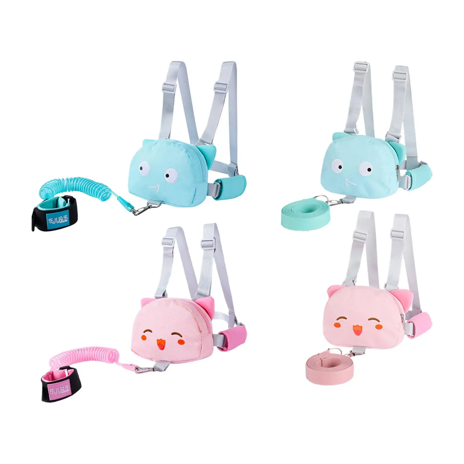 Mochila antipérdida para niños de doble uso, pulsera anti cinturón para niños, mochila con arnés para bebé, mochila para niño y niña pequeña - imagen 3