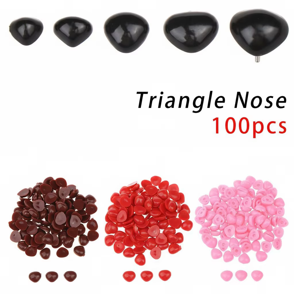 Narices de seguridad para muñecas triangulares – accesorio artesanal - imagen 5