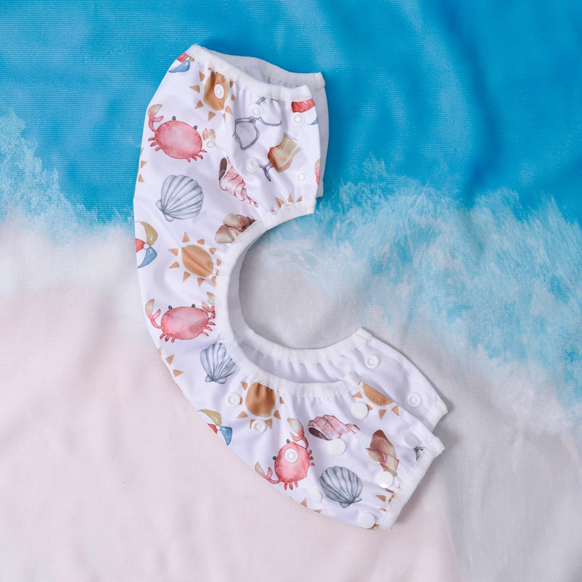 HappyFlute-pañales de natación reutilizables para bebé, traje de baño de dibujos animados para niños y niñas, pantalones de pañal de natación ajustables para verano, 1 unidad - imagen 4