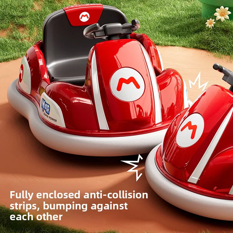 Nuevos coches de choque eléctricos para bebés de 1 a 6 años, coche de deriva para niños, coche de cuatro ruedas, andador para bebés con rotación de 360 grados y música - imagen 3