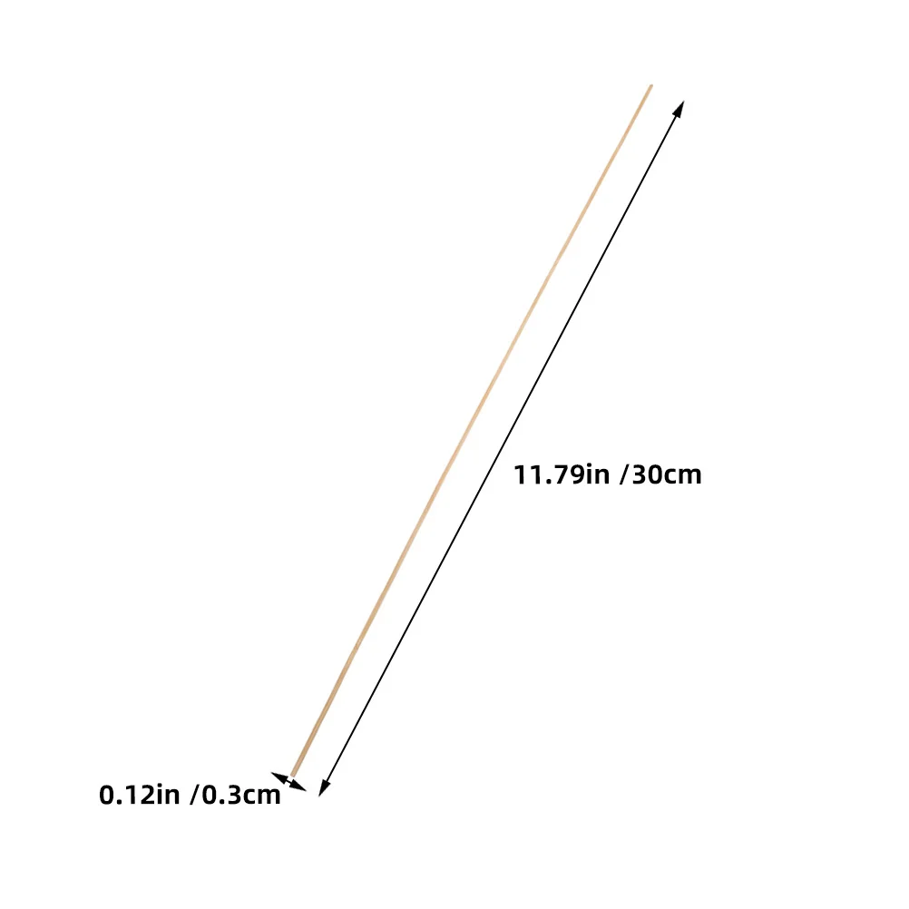 50 Uds. Materiales de fabricación: palos largos de bambú amarillo claro para manualidades de linternas de cometa Diy, suministros de fabricación sin terminar, ligeros - imagen 4