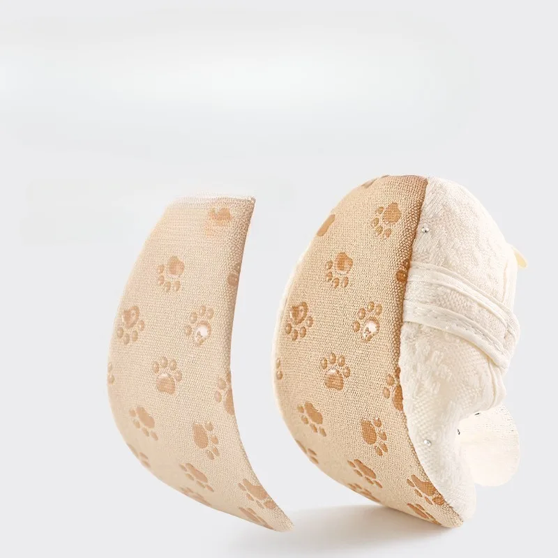 Zapatos de algodón con lazo de encaje para niñas de 0 a 1 año, zapatos antideslizantes de suela suave para caminar, uso en interiores, primeros caminantes de verano de alta calidad - imagen 3