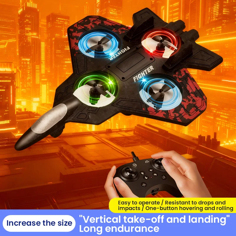 Avión de juguete volador RC Jet con planeador ligero 2,4G EPP acrobacias Control remoto avión de combate de espuma juguetes para niños regalos de cumpleaños