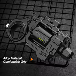 EDC Fidget Spinner Revolver juguete aleación Mini pistola modelo Metal anillo coleccionable pistola para disparar divertido alivio del estrés regalos para niños