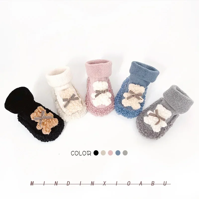 Calcetines de felpa invierno para bebé – Antideslizantes y cálidos